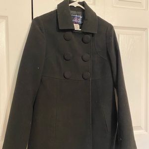 Black pea coat